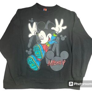 Vintage 1990s Mickey Unlimited Mickey Mouse Sweatshirt Crewneck Men L/XL
